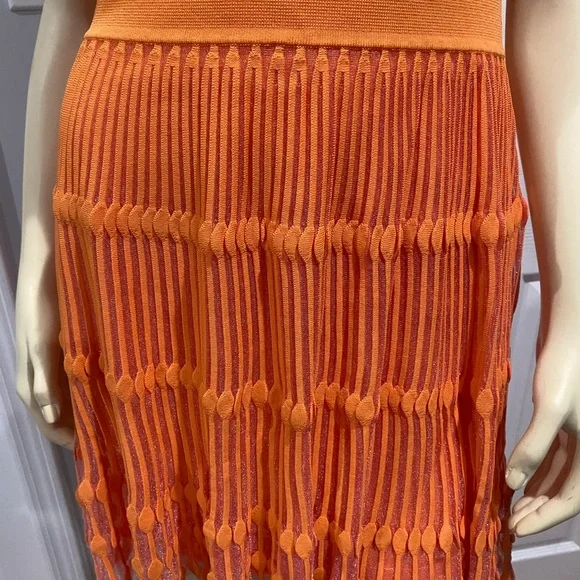 Milly  coral Sleeveless Knit Dress/ The size is medium but may fit size small. - Picture 8 of 14